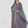 Bousni Women Beads Embellished Kaftan Abaya 02 Bousni Women Beads Embellished Caftan Abaya