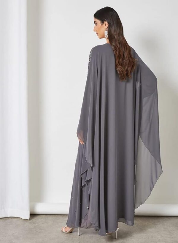 Bousni Women Beads Embellished Kaftan Abaya 03 Bousni Women Beads Embellished Caftan Abaya