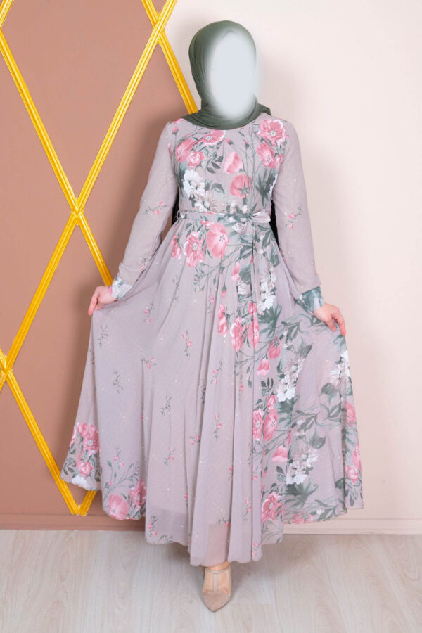 Chiffon Floral Dress 4 Chiffon Floral Dress