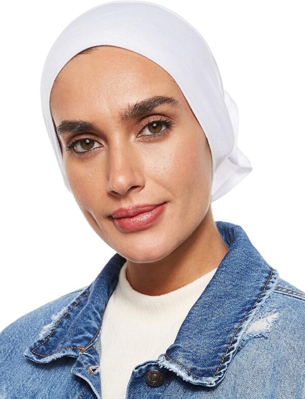 SHADOW Women's Hijab Jersey Cap Under Scarf Islamic Muslim Plain Tube Stretchable