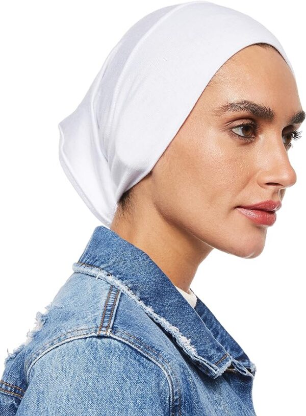 SHADOW Women's Hijab Jersey Cap Under Scarf Islamic Muslim Plain Tube Stretchable