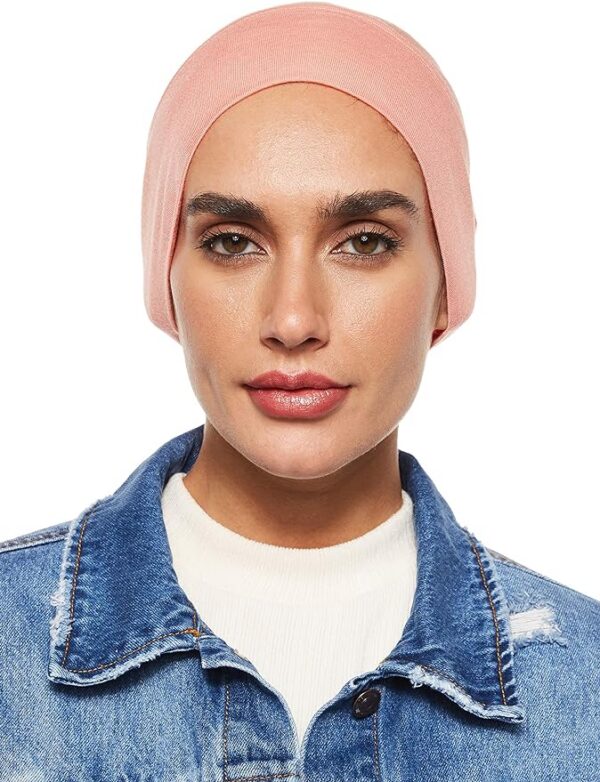 SHADOW Women's Hijab Jersey Cap Under Scarf Islamic Muslim Plain Tube Stretchable