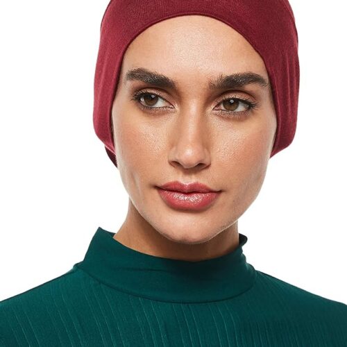 SHADOW Women's Hijab Jersey Cap Under Scarf Islamic Muslim Plain Tube Stretchable
