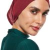 SHADOW Women's Hijab Jersey Cap Under Scarf Islamic Muslim Plain Tube Stretchable