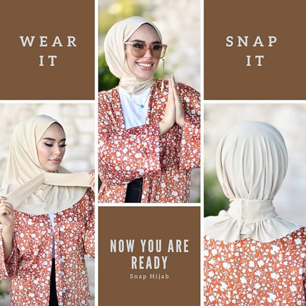 Snap Hijab-Turbans for Women-Hijab for Women Hair Wraps-Head Wraps for Women Hijab Undercap-Caps-Instant Hijab Snap Hijab-Turbans for Women-Hijab for Women Hair Wraps-Head Wraps for Women