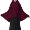 Women's High Stretch Hijab Muslim Arabian Long Milk Silk Purity Color Chiffon Hijab