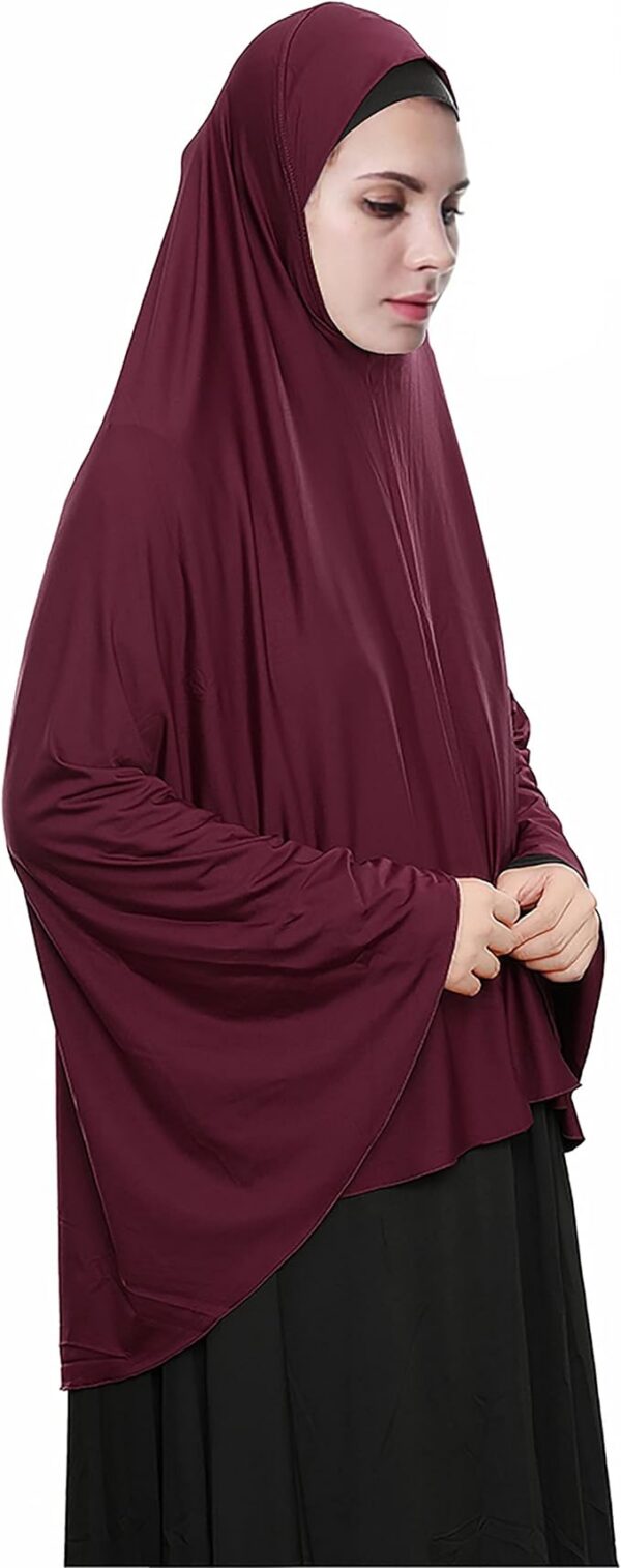 Women's High Stretch Hijab Muslim Arabian Long Milk Silk Purity Color Chiffon Hijab