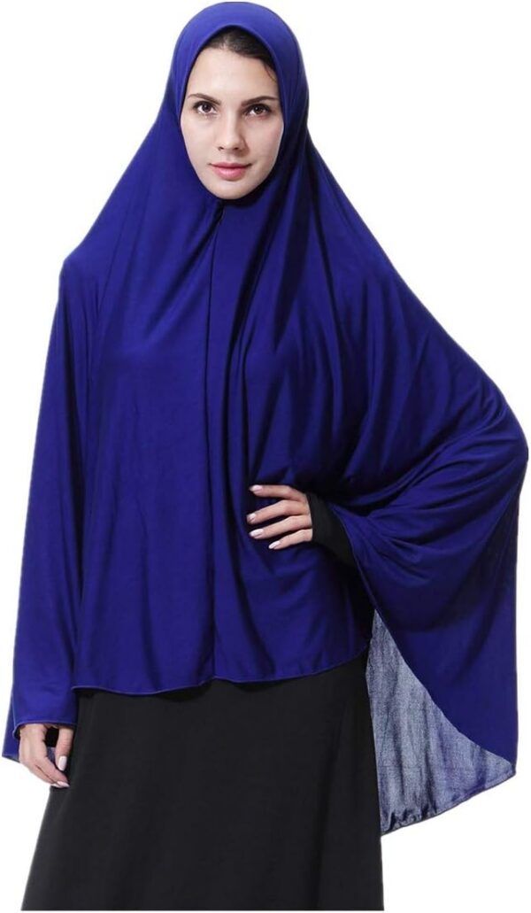 Women's High Stretch Hijab Muslim Arabian Long Milk Silk Purity Color Chiffon Hijab