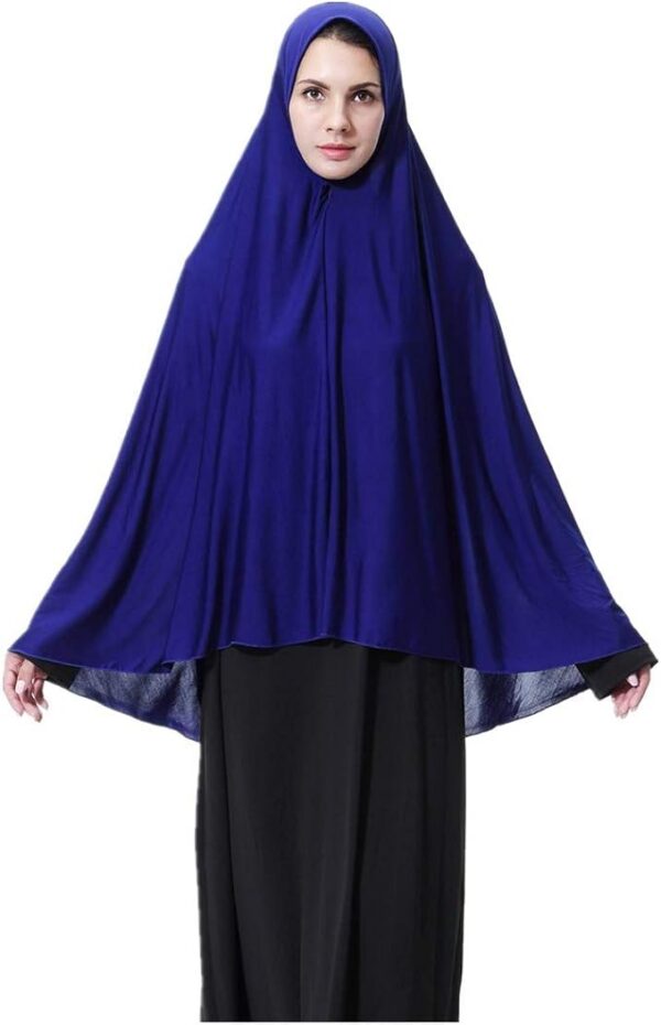 Women's High Stretch Hijab Muslim Arabian Long Milk Silk Purity Color Chiffon Hijab