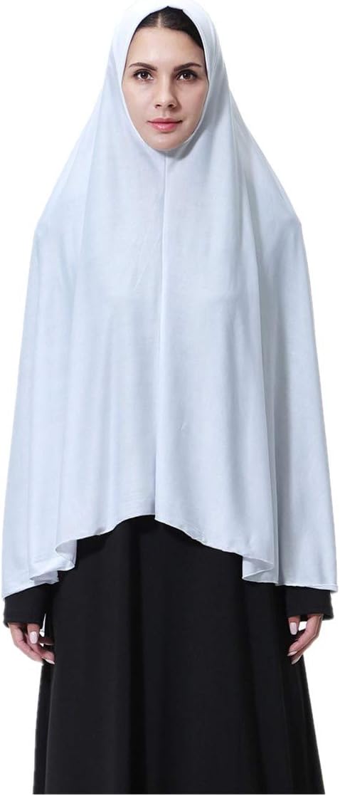 Women's High Stretch Hijab Muslim Arabian Long Milk Silk Purity Color Chiffon Hijab